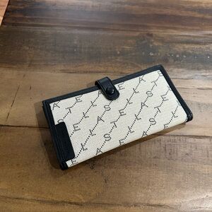 Stella McCartney Black and Cream Wallet